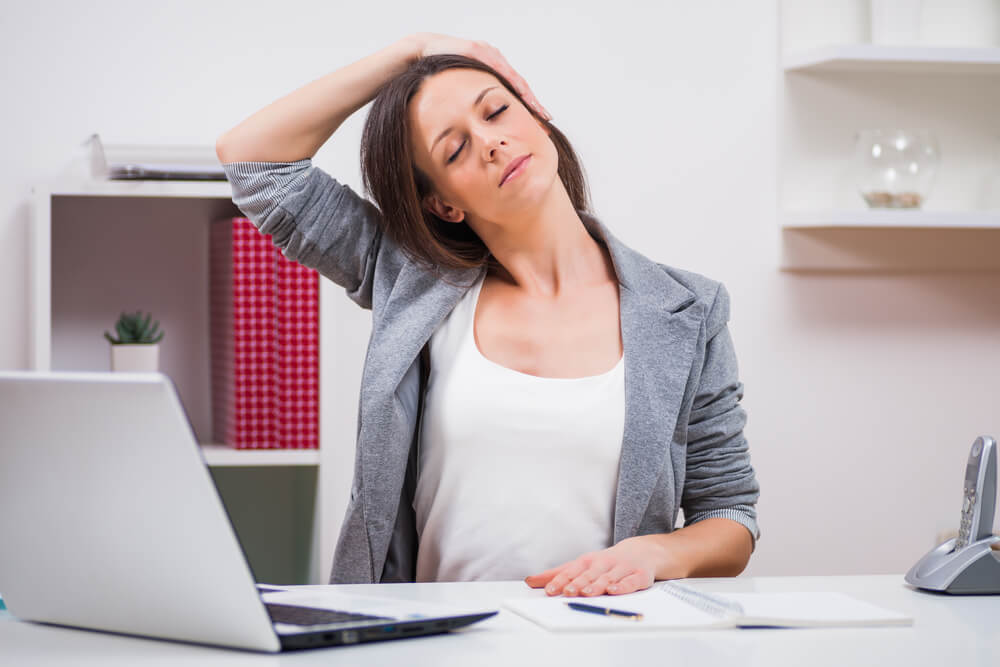 Want to know how to get rid of a kink in your neck? Here are two stretches that can help shutterstock 565279390 how to get rid of a kink in your neck