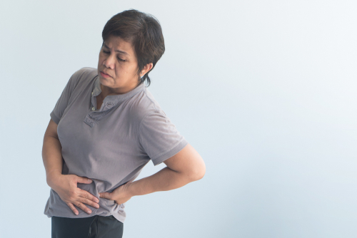Why do people feel both back and pelvic pain?