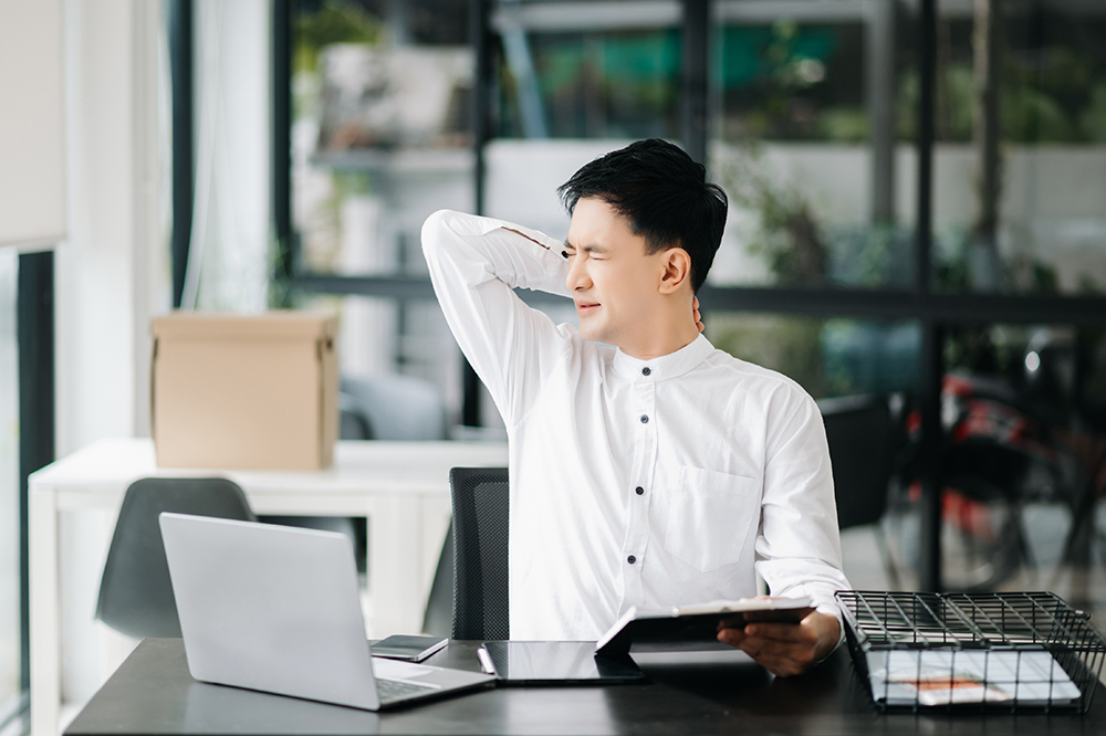 5 cervicogenic headache treatments physical therapists offer asian businessman is stressed bored and overthin 2024 01 09 21 57 08 utc 5 cervicogenic headache treatments physical therapists offer neck pain