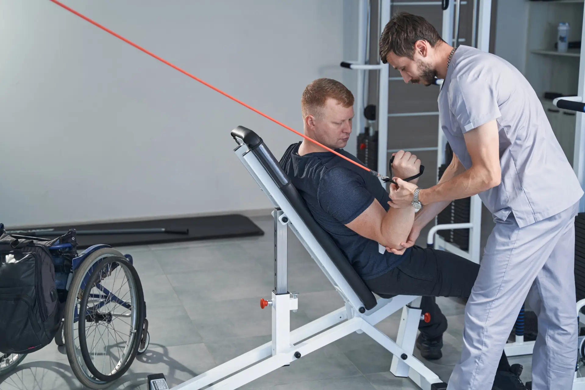 4 ways to get more patients into your physical therapy clinic modern hospital physical therapy of man with handi 2021 11 04 21 14 14 utc scaled 4 ways to get more patients into your physical therapy clinic