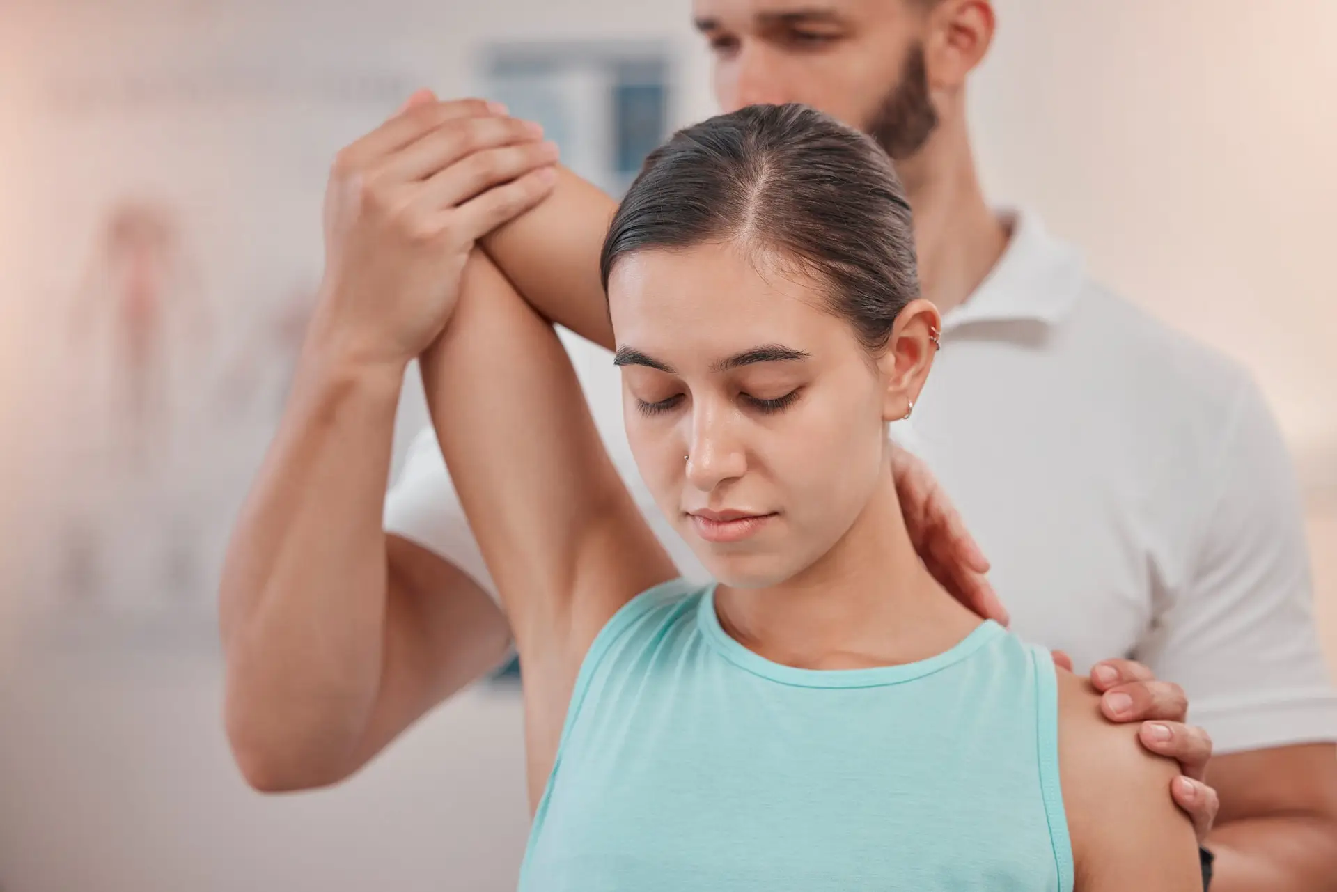 Is it profitable to add a personal fitness trainer to your PT clinic? physical therapy woman patient and physiotherapy 2022 12 29 04 25 42 utc scaled Is it profitable to add a personal fitness trainer to your PT clinic?